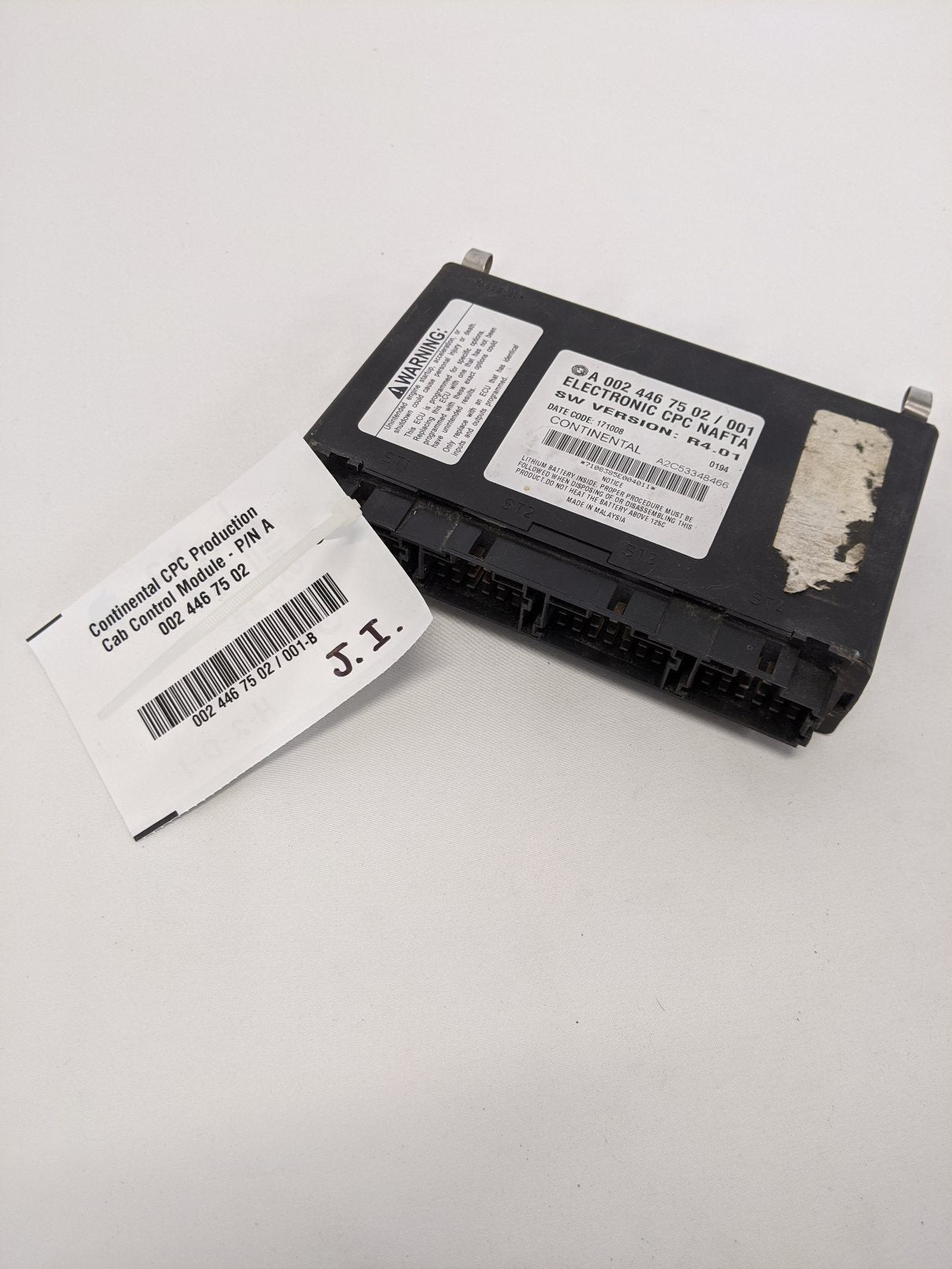 Continental CPC Production Cab Control Module - P/N A 002 446 75 02 (3939431088214)