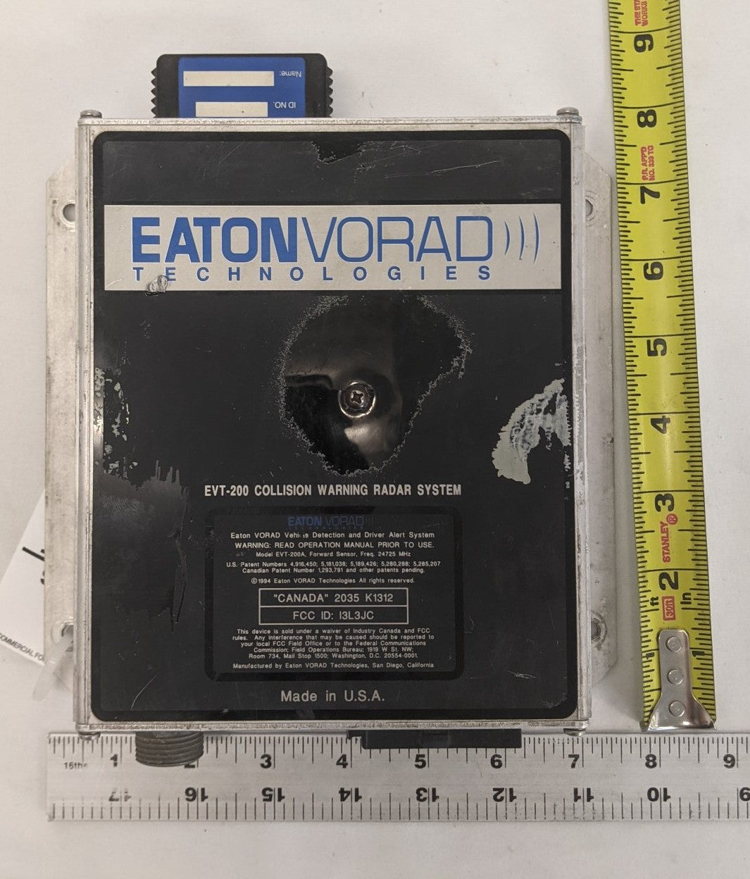 Used Eaton Vorad Tech Collison Warning Radar System CPU - P/N EVT 40907 103