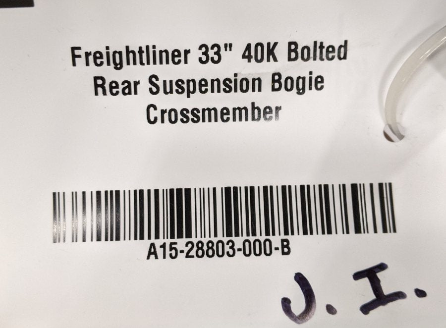 Freightliner 33" 40K Bolted Rear Suspension Bogie Crossmember -P/N A15-28803-000 (9912014373180)