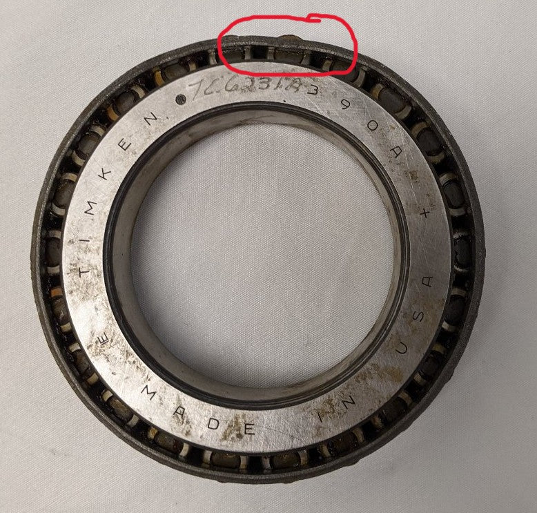 *Slightly Bent Cage* Timken Tapered Roller Bearing Set Assembly - P/N 390A 90273