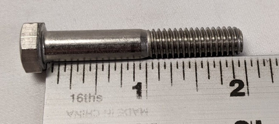 *Lot of 50* New 5/16"-18 x 2" Partly Threaded Coarse Stainless Steel Hex Bolts