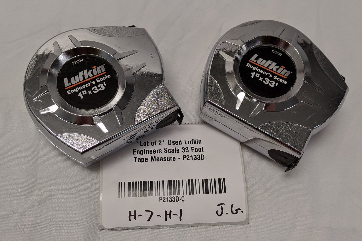 Lufkin Engineers Scale Tape Measure 33 FT Lot of 2 - Dual Scale P2133D