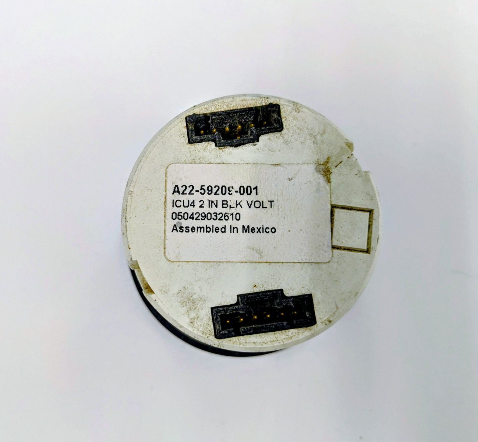 Used Freightliner Columbia Black ICU4 Voltmeter Gauge - P/N A22-59209-001 (10171392819516)