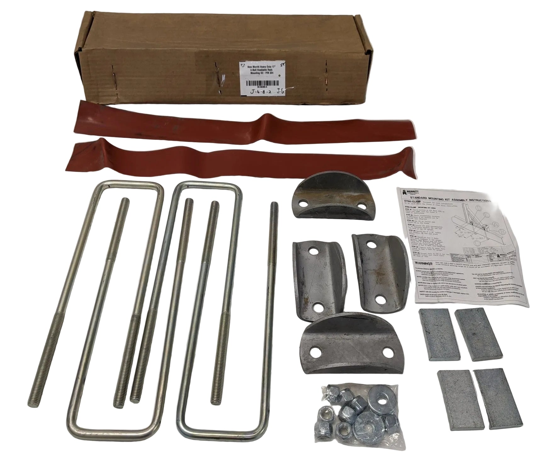 Merritt Dyna Clamp Heavy Duty 17" U-Bolt Headache Rack Mounting Kit- P/N 324