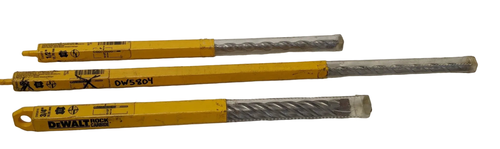DeWalt SDS Max Drill Bit Set - 3pc - DW5803, DW5804, DW5810