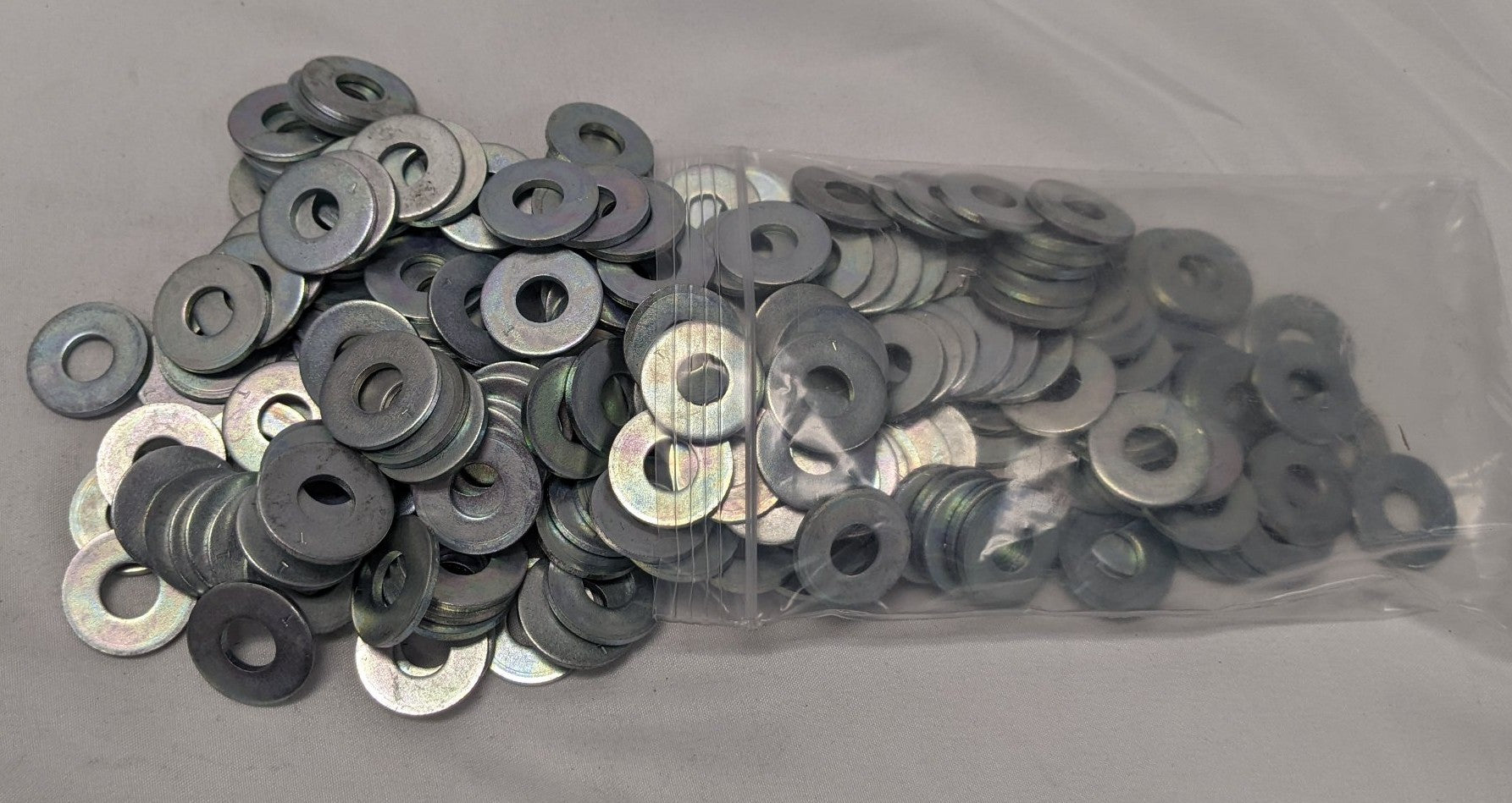 *Lot of 200* New 5/16" x 7/8" x 1/16" Zinc Plated Steel Washers