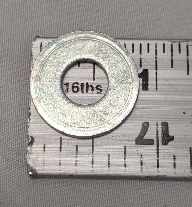 *Lot of 200* New 5/16" x 7/8" x 1/16" Zinc Plated Steel Washers