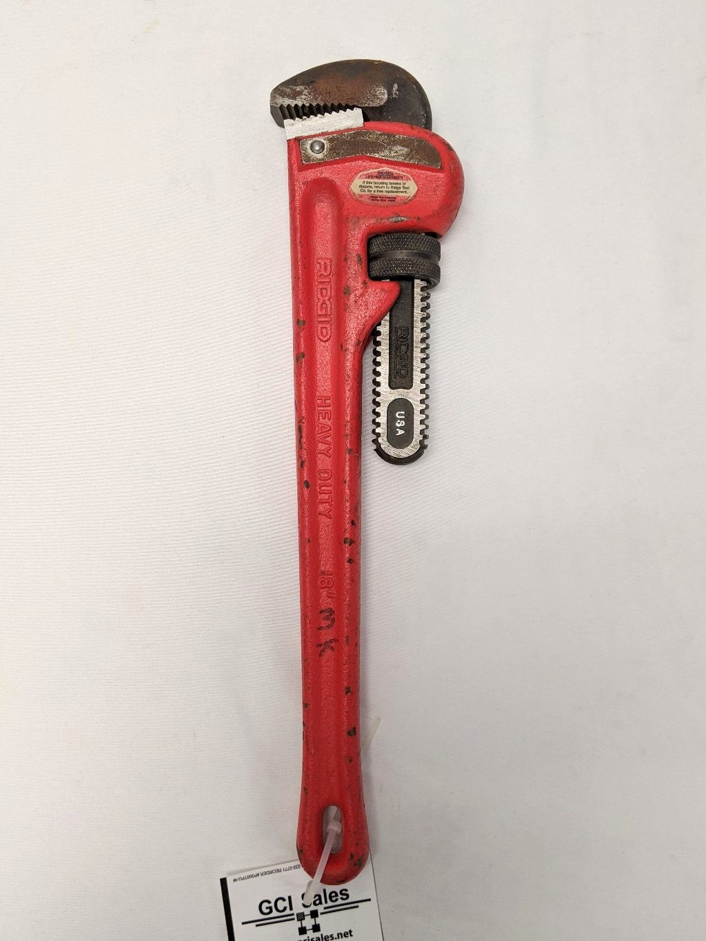 *Lot Of 2* Used Ridgid 18" Steel Straight Pipe Wrenches