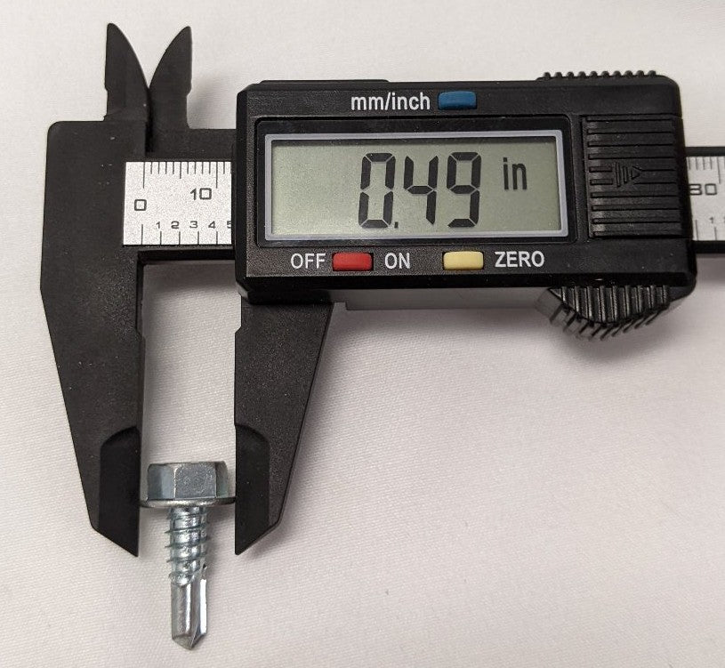 *Lot of 200* New 1/4" x 3/4" Full Thread Steel Hexagon Washer Self Tapping Screw