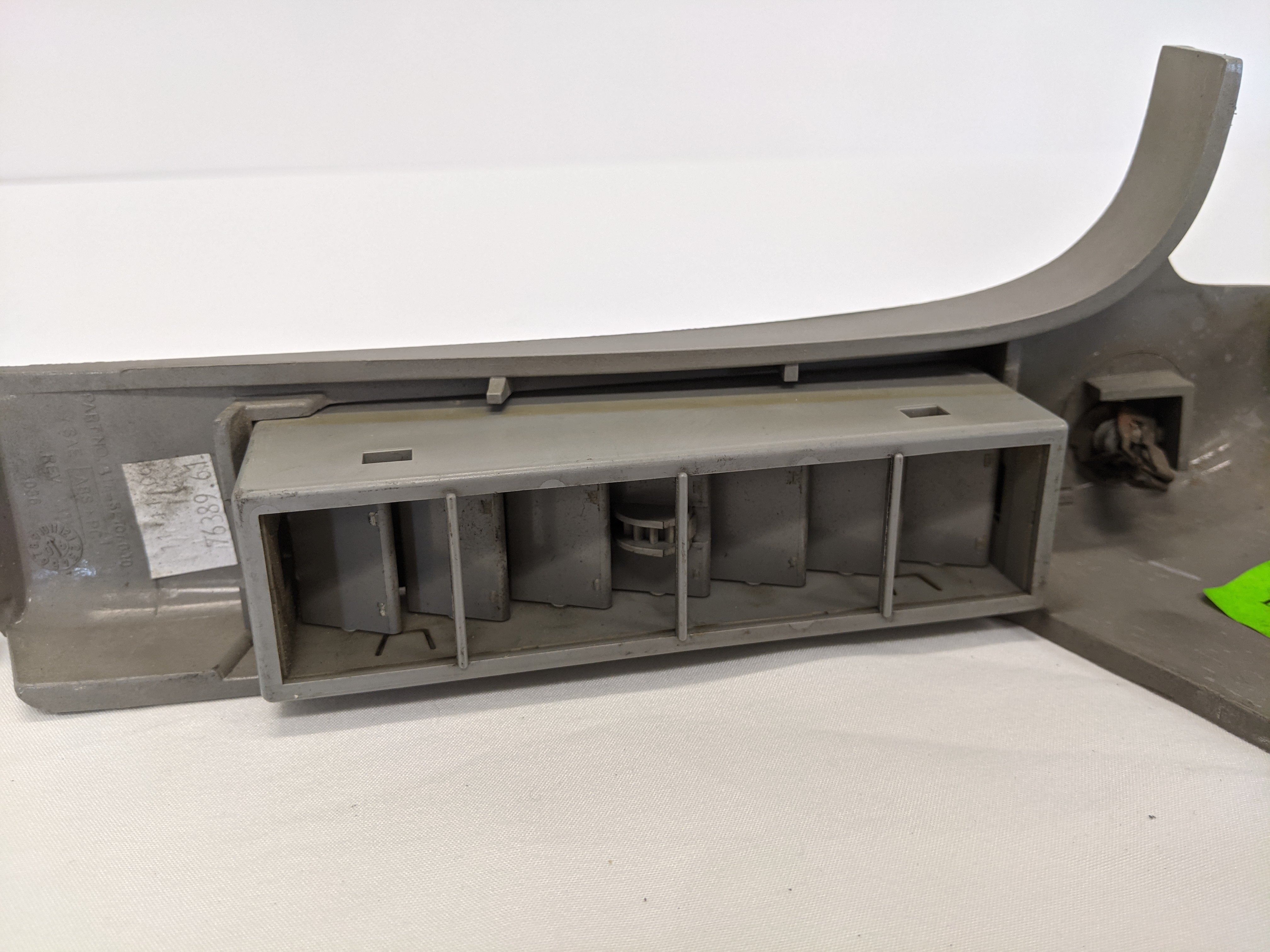 Damaged Freightliner Columbia LH Slate Gray Dash End Cap - P/N A18-32706-003 (10098356257084)