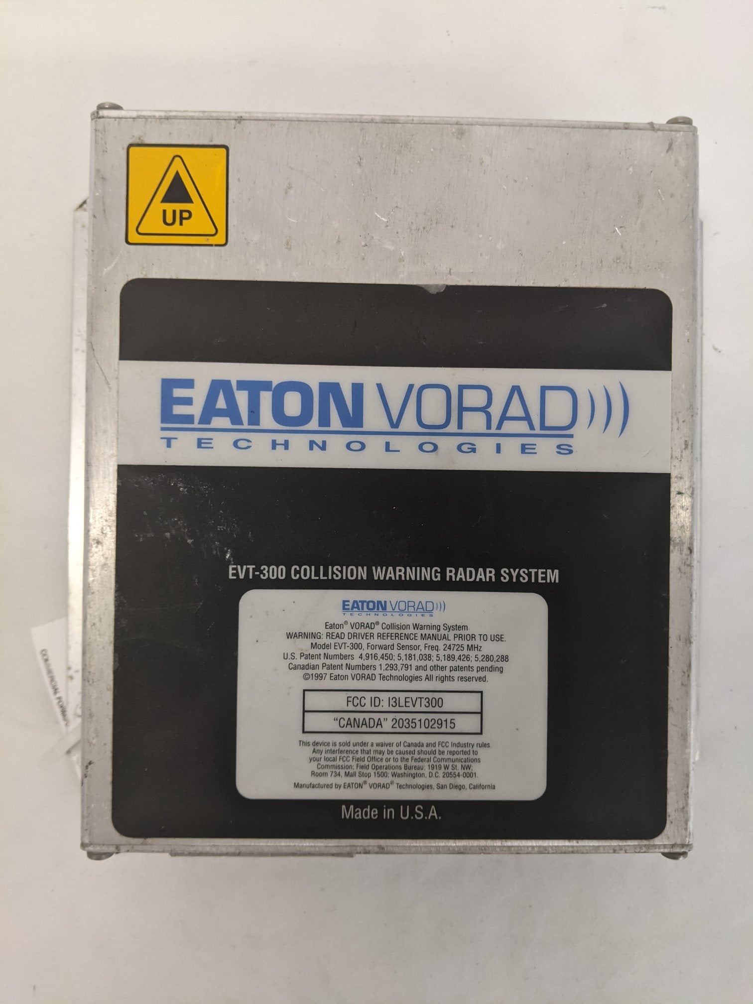 Used Eaton Vorad Tech. Collision Warning Radar System CPU - P/N EVT 80626 750