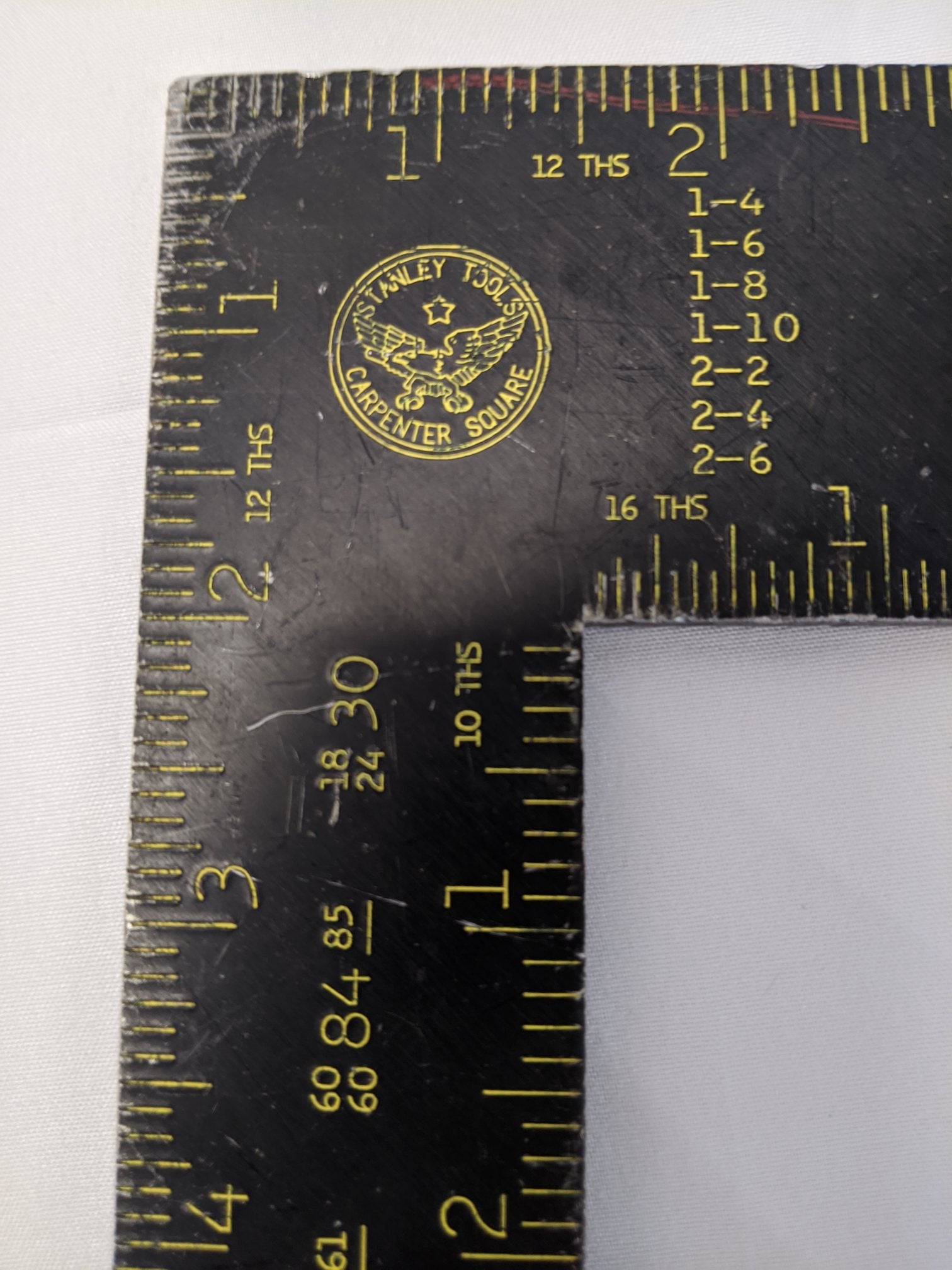 Stanley Carpenter Squares - 24" & 12" Framing Squares, 45-011 & 45-912, Lot of 6