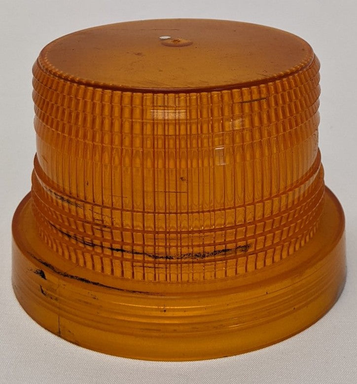 Used Grote 3" Amber Beacon Strobe Light Lens - P/N 98283