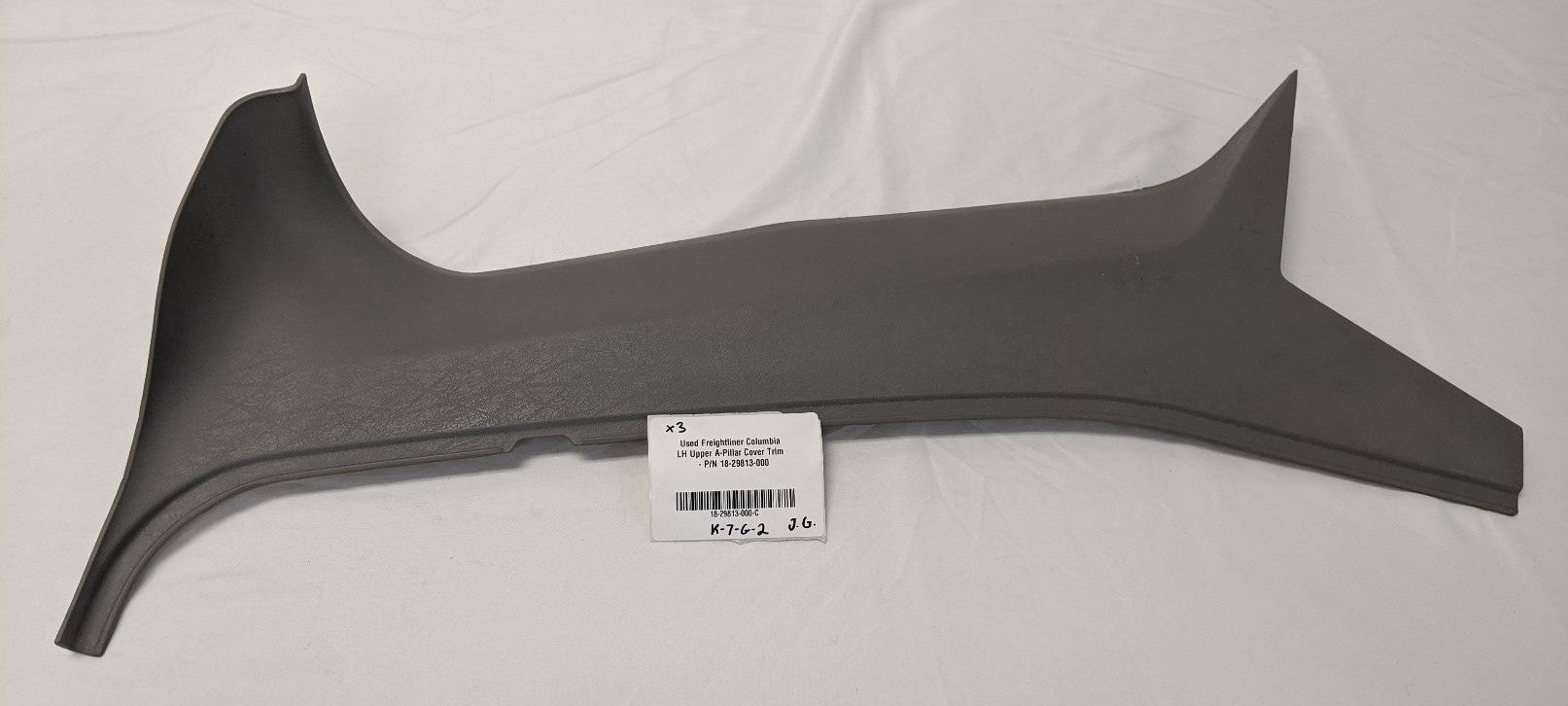 Used Freightliner Columbia LH Upper A-Pillar Cover Trim - P/N 18-29813-000