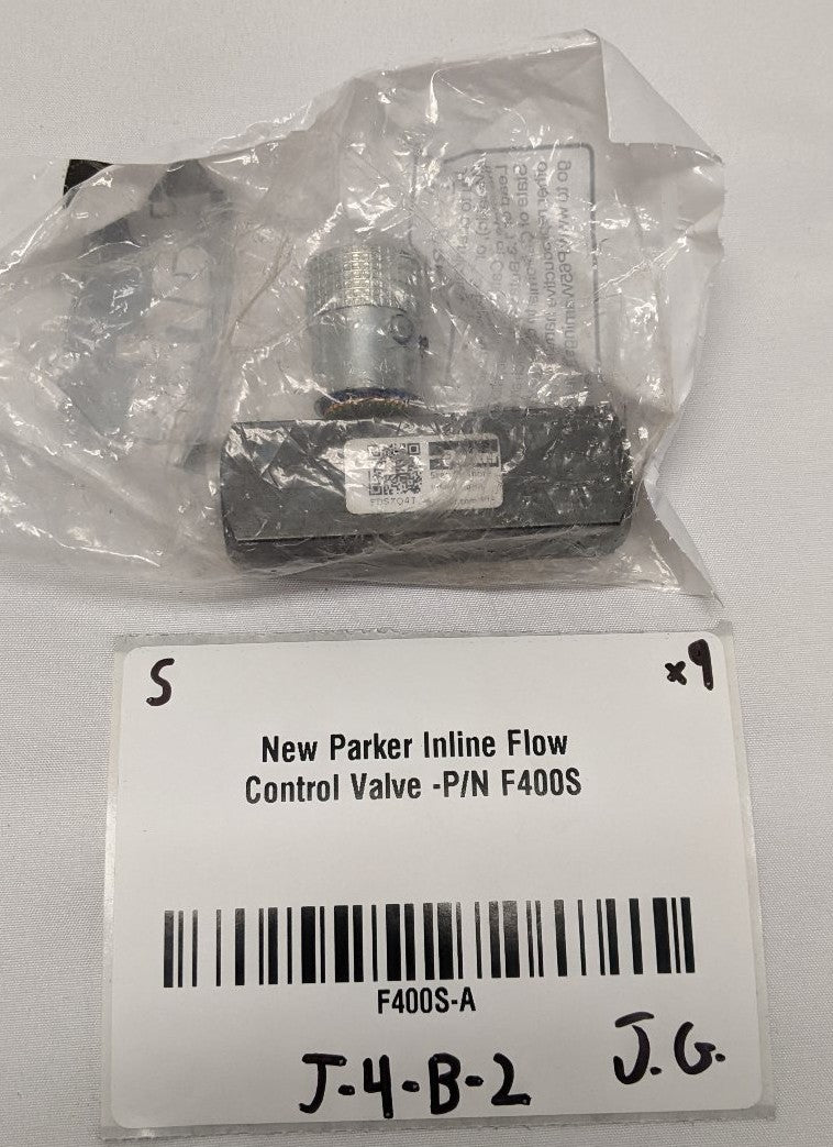 Parker F-Series Inline Flow Control Valve | P/N F400S