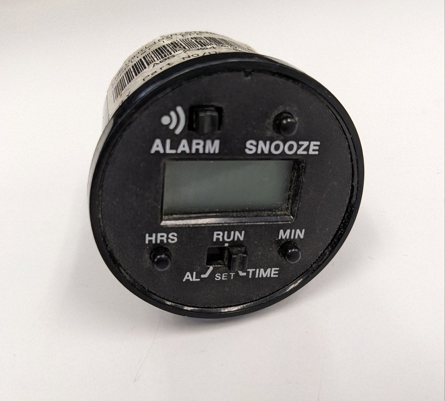 Damaged Freightliner Cascadia Black Digital Alarm Clock - P/N A06-23041-000 (10122020716860)