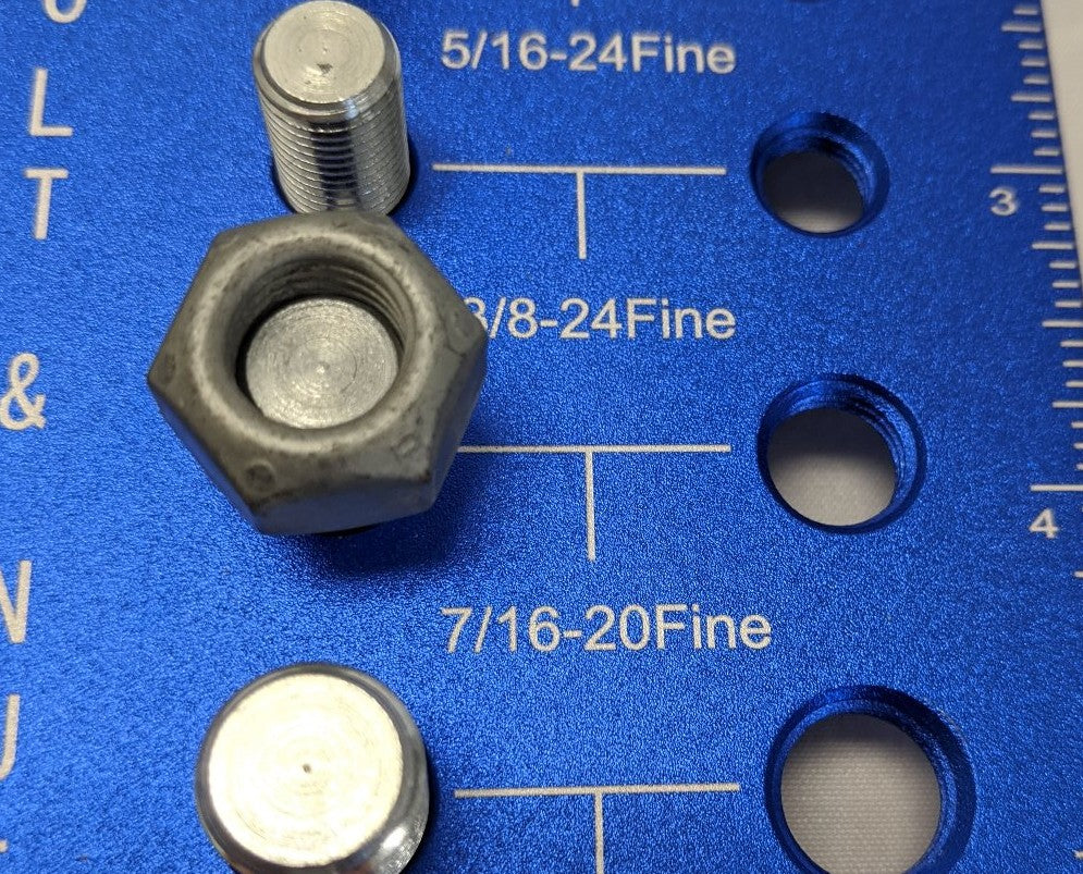 *Lot of 100* New 7/16"-20 Fine Threaded Grade 8 Steel Galvanized Locking Nuts