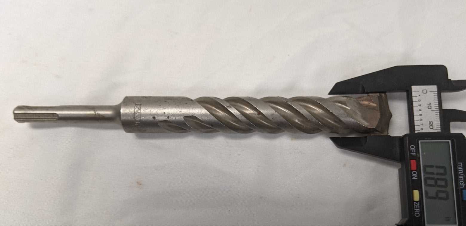 SDS Plus Masonry Drill Bit Set 4pc 1" 7/8" 3/4" - DW5453
