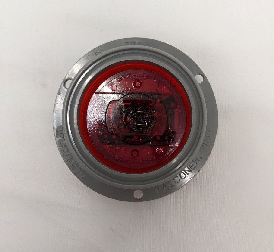 New FRT 10 Series LED Red Round 12V With Grey Flange Light - P/N TL  10379R (10168312234300)