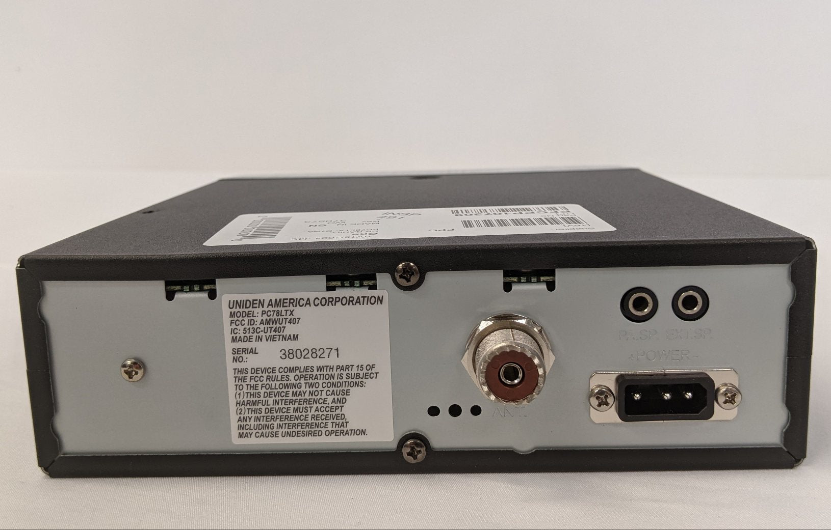 New Uniden 40 Channel CB Radio w/ Accessories - P/N  PC78LTX (10121464938812)