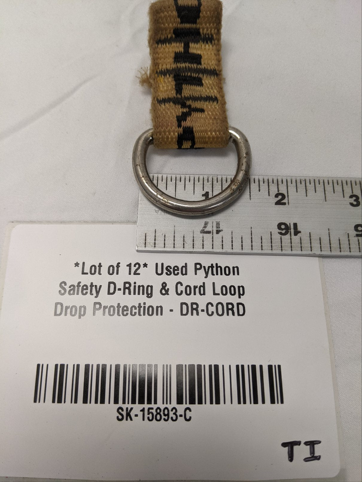 Python Safety D-Ring Tool Tether | Lot of 12 | Drop Protection | DR-CORD