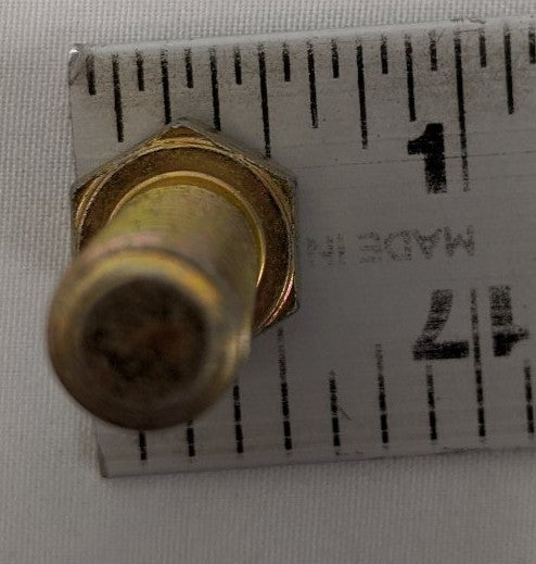 3/8"-16 x 1" Grade 8 Hex Bolts - Yellow Zinc Plated, Fully Threaded, Lot of 100