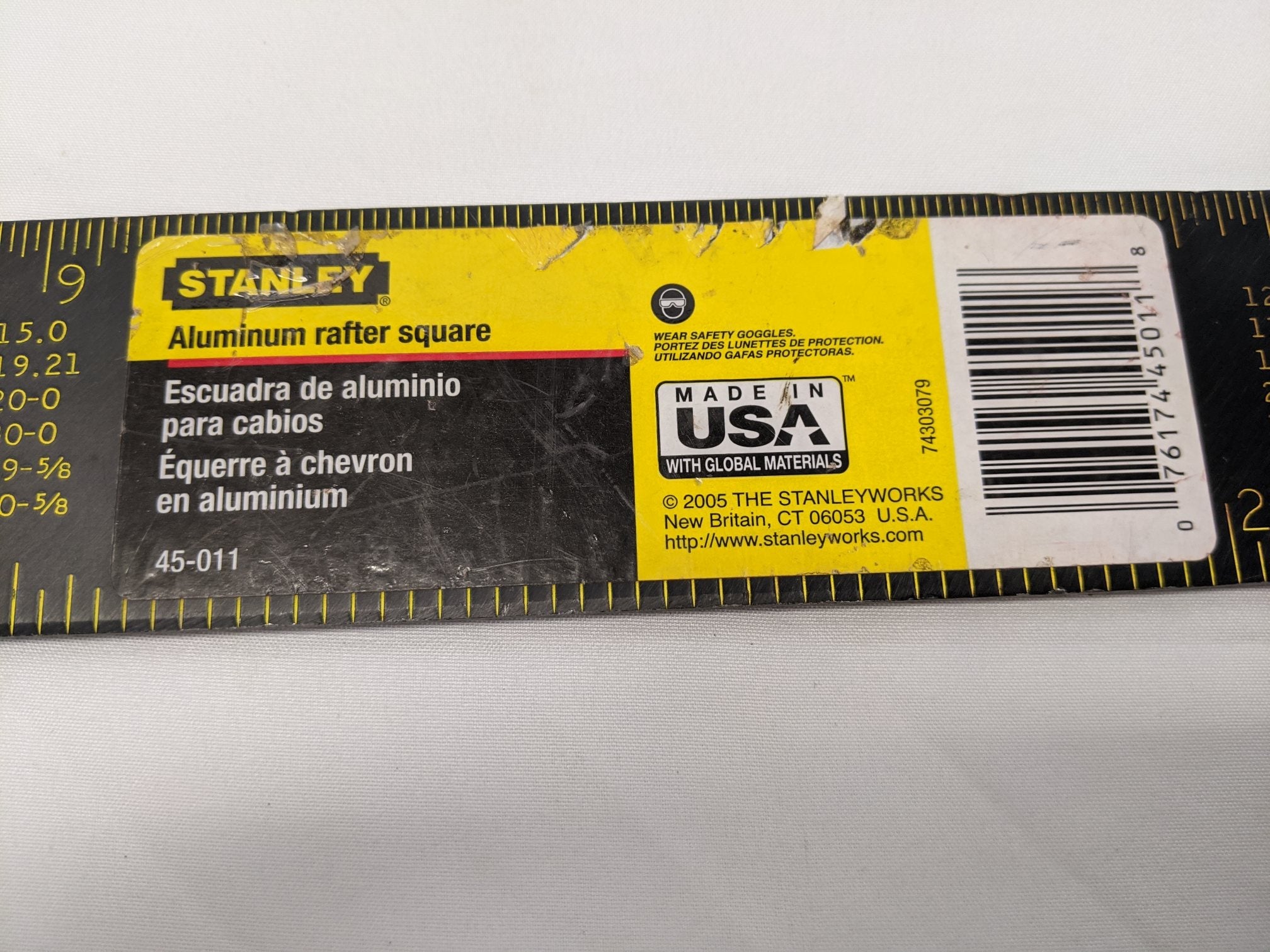 Stanley Carpenter Squares - 24" & 12" Framing Squares, 45-011 & 45-912, Lot of 6