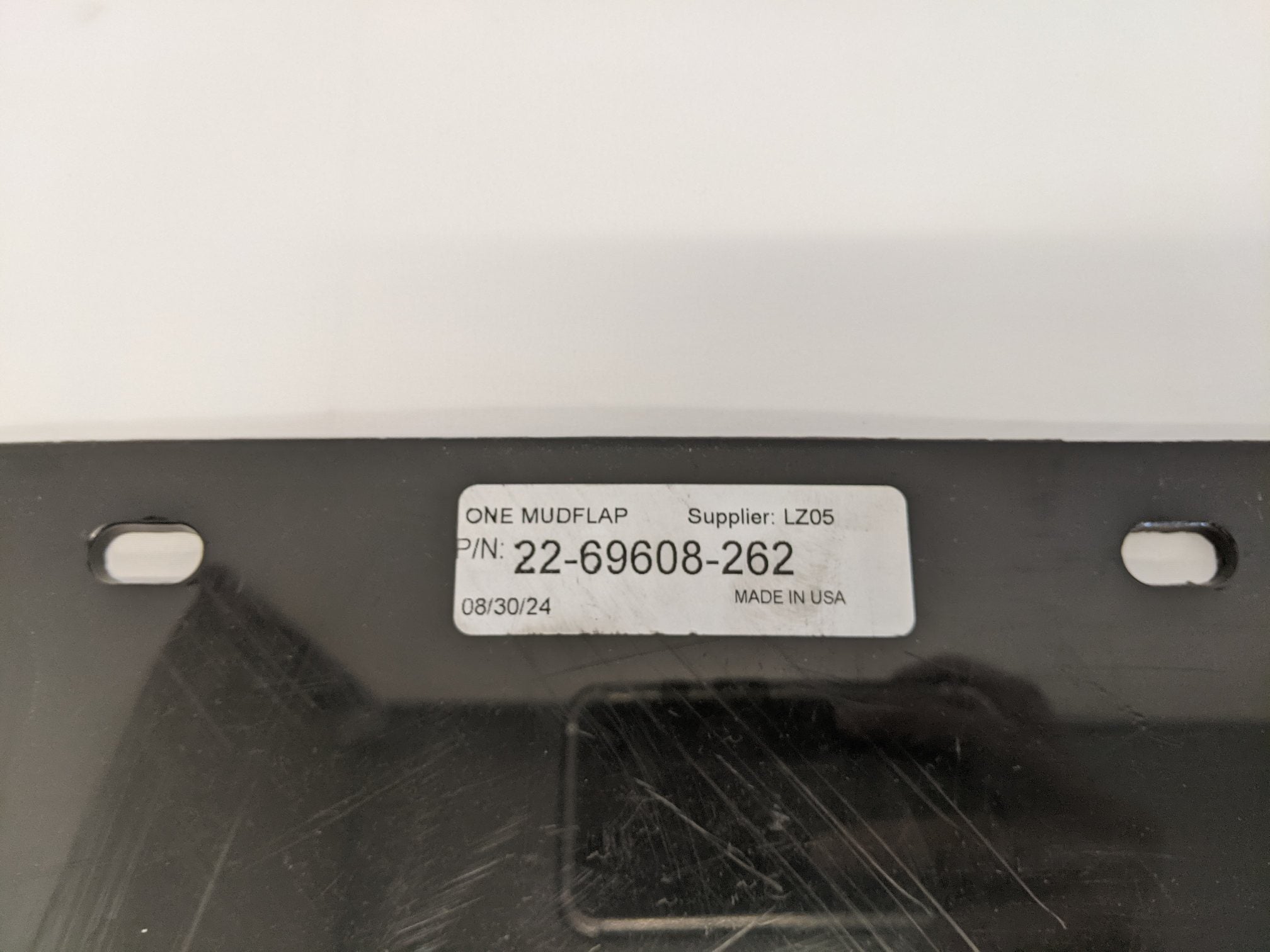 *Set Of 2* FTL RH & LH Rear Black Mud Flaps w/ Logos - P/N 22-69608-262, -252