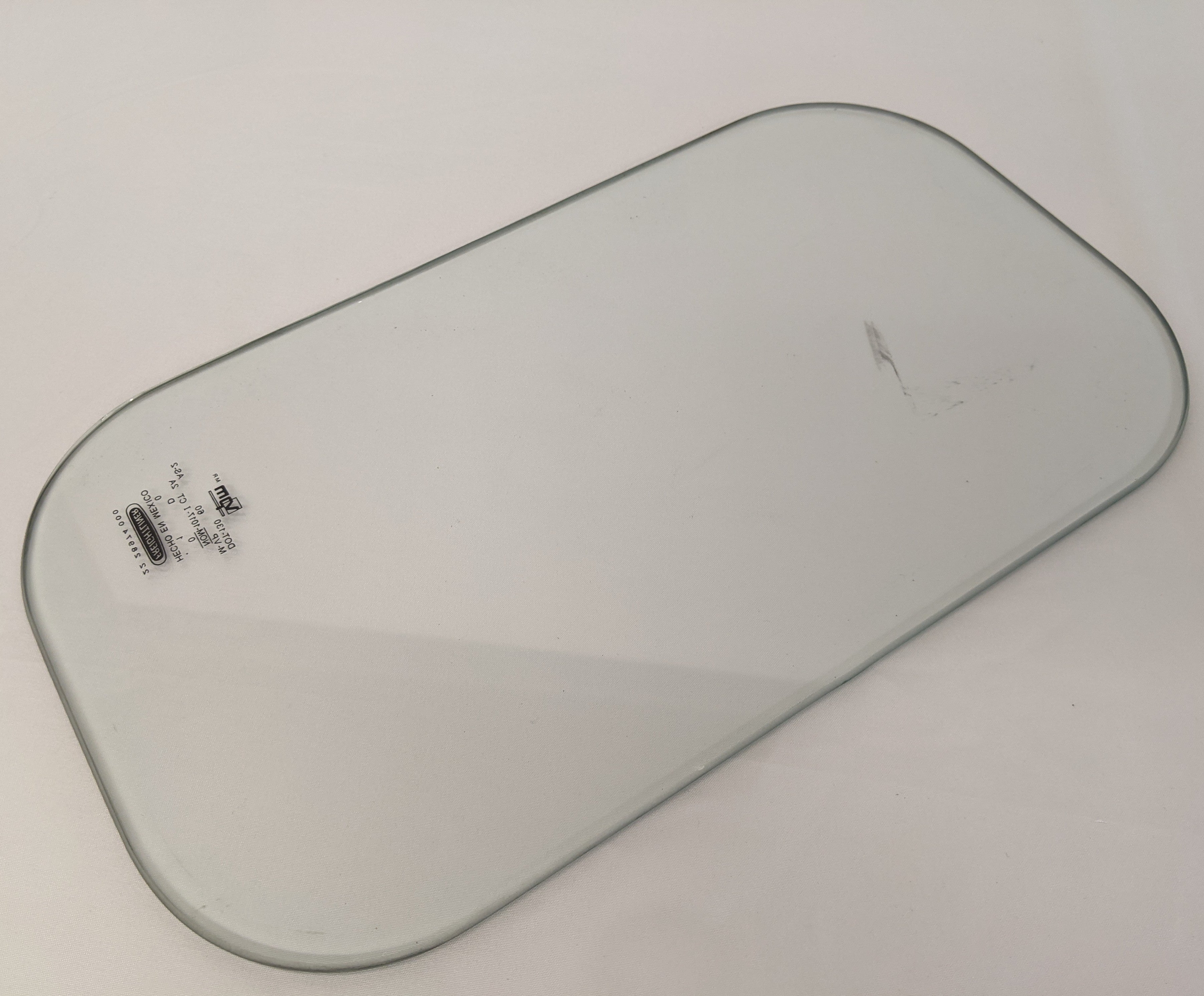 Used Freightliner FLD Lower Door Window Visibility Glass - P/N 22-28974-000 (10114315813180)