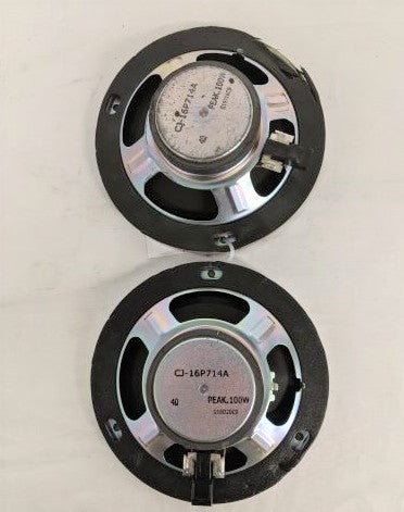 Dented *Set of 2* Bass Radio Speakers - P/N  CJ16P714A (6570473717846)