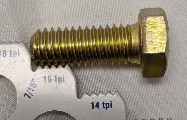 3/8"-16 x 1" Grade 8 Hex Bolts - Yellow Zinc Plated, Fully Threaded, Lot of 50