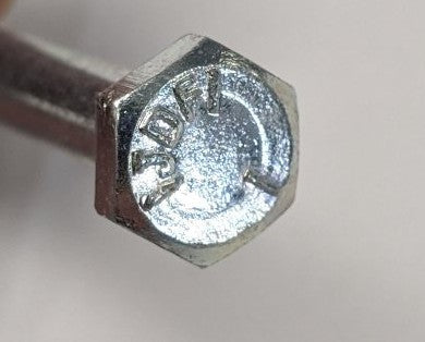 1/4"-20 x 3 1/4" Grade 5 Hex Bolts - Zinc Plated, Partly Threaded, Lot of 50