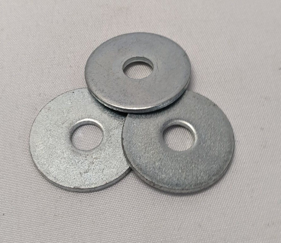 *Lot of 50* New 1/4" x 1" x  1/16" Zinc Plated Steel Washers