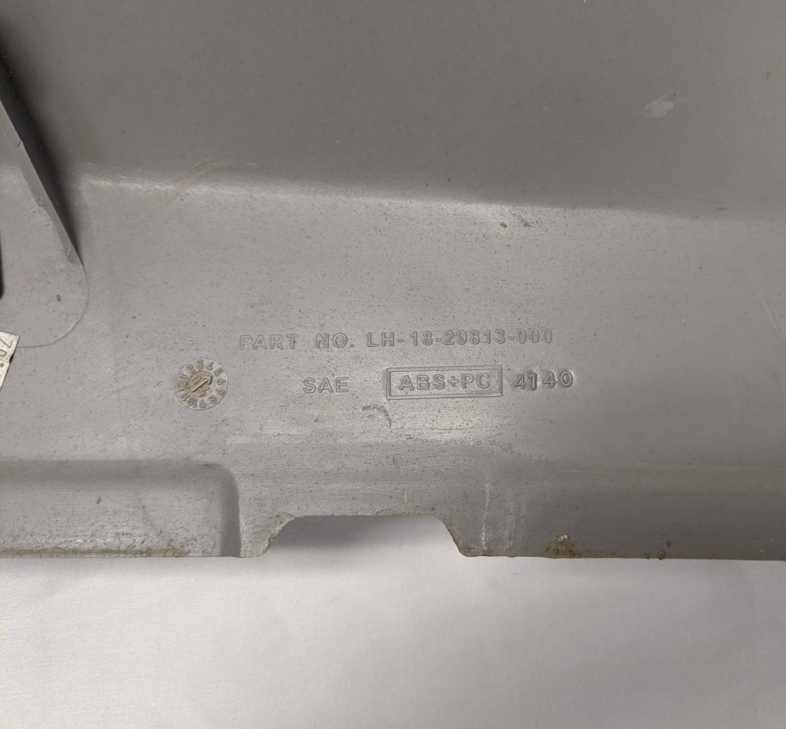 Damaged Freightliner Columbia LH Upper A-Pillar Cover Trim - P/N 18-29813-000