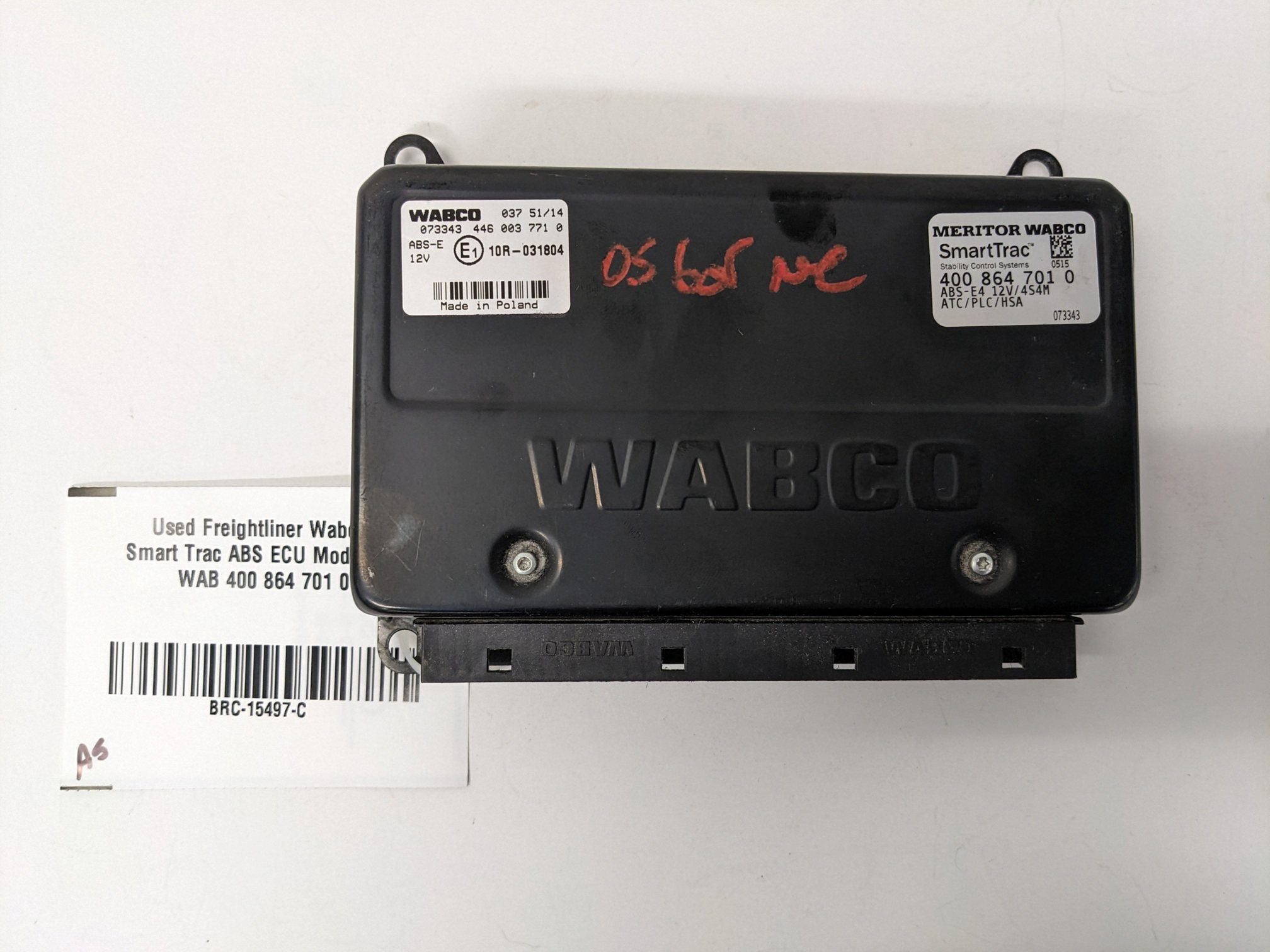 Used Freightliner Wabco Smart Trac ABS ECU Module - P/N WAB 400 864 701 0