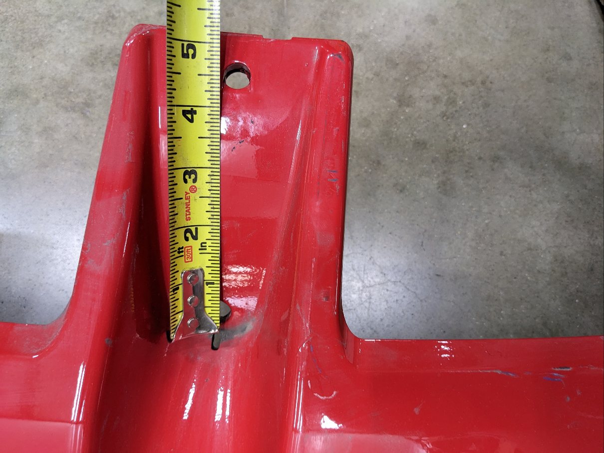 Used Freightliner M2 Reinforced Exterior Painted Sunvisor - P/N  A22-74451-000 (8662165979452)