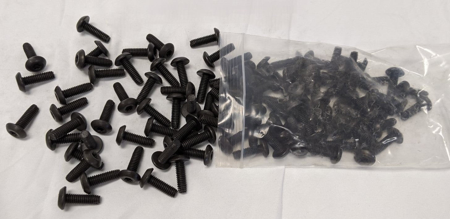 *Lot of 100* New 5/16"-18 x 1" Fully Threaded Coarse Steel Button Bolts