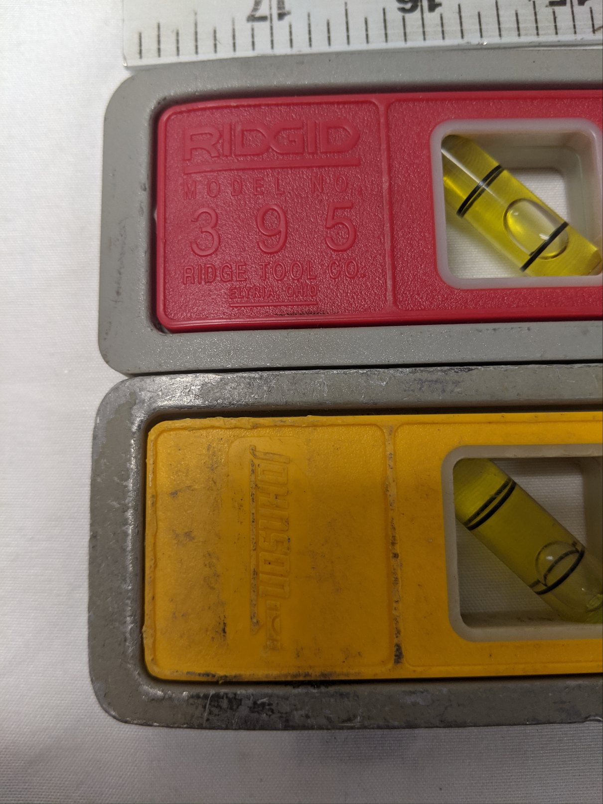 9" Magnetic Torpedo Level Lot - 4pc - Johnson, Ridgid, Stanley