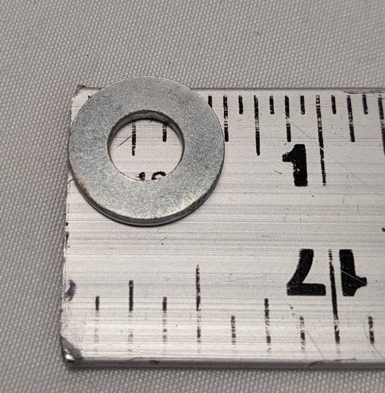 *Lot of 200* New 1/4" x 5/8" x 1/16" Zinc Coated Steel Washers