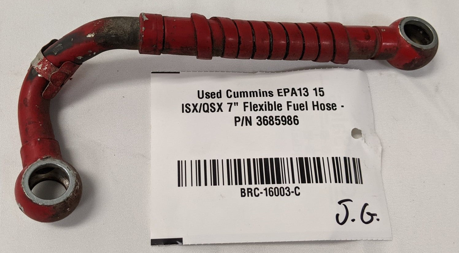 Used Cummins ISX/QSX 7" Flexible Fuel Hose | P/N 3685986