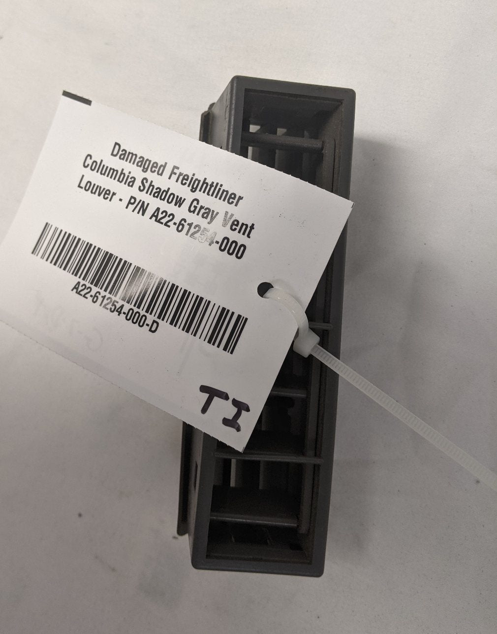 Damaged Freightliner Columbia Shadow Gray Vent Louver - P/N A22-61254-000