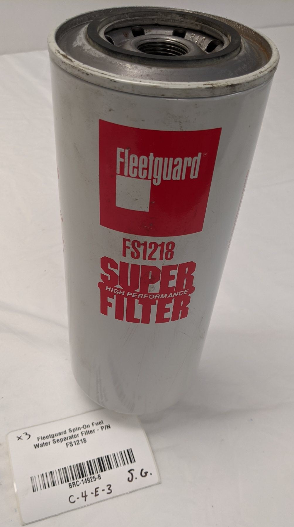 Fleetguard Spin-On Fuel Water Separator Filter - P/N FS1218