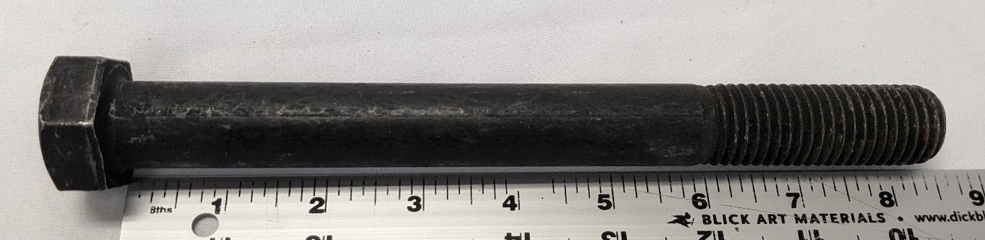 *Lot of 6* New 7/8"-9 x 8-3/8" Partly Threaded Coarse Grade 8 Steel Hex Bolts