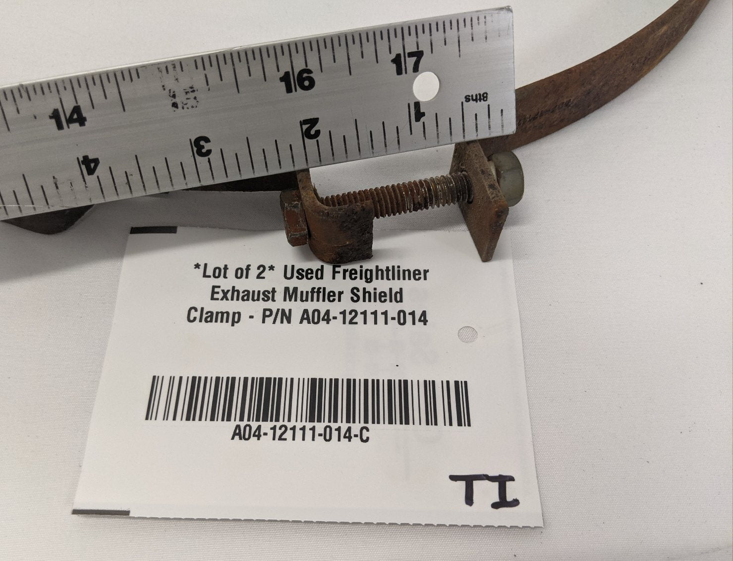 Lot of 2 Freightliner Exhaust Muffler Shield Clamp | A04-12111-014