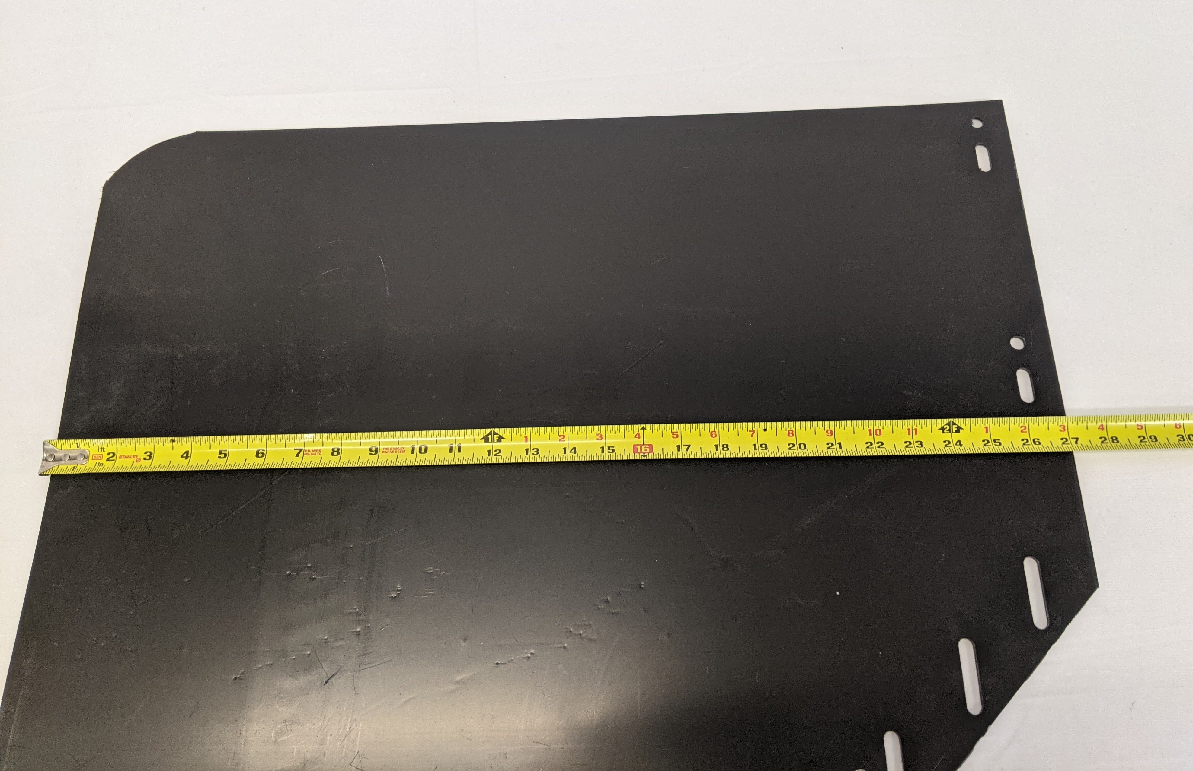 *Scratched* LH 27" 45 Degree Rear Angled Mud Flap w/ FTL Logo - P/N 22-79217-212 (10137454346556)