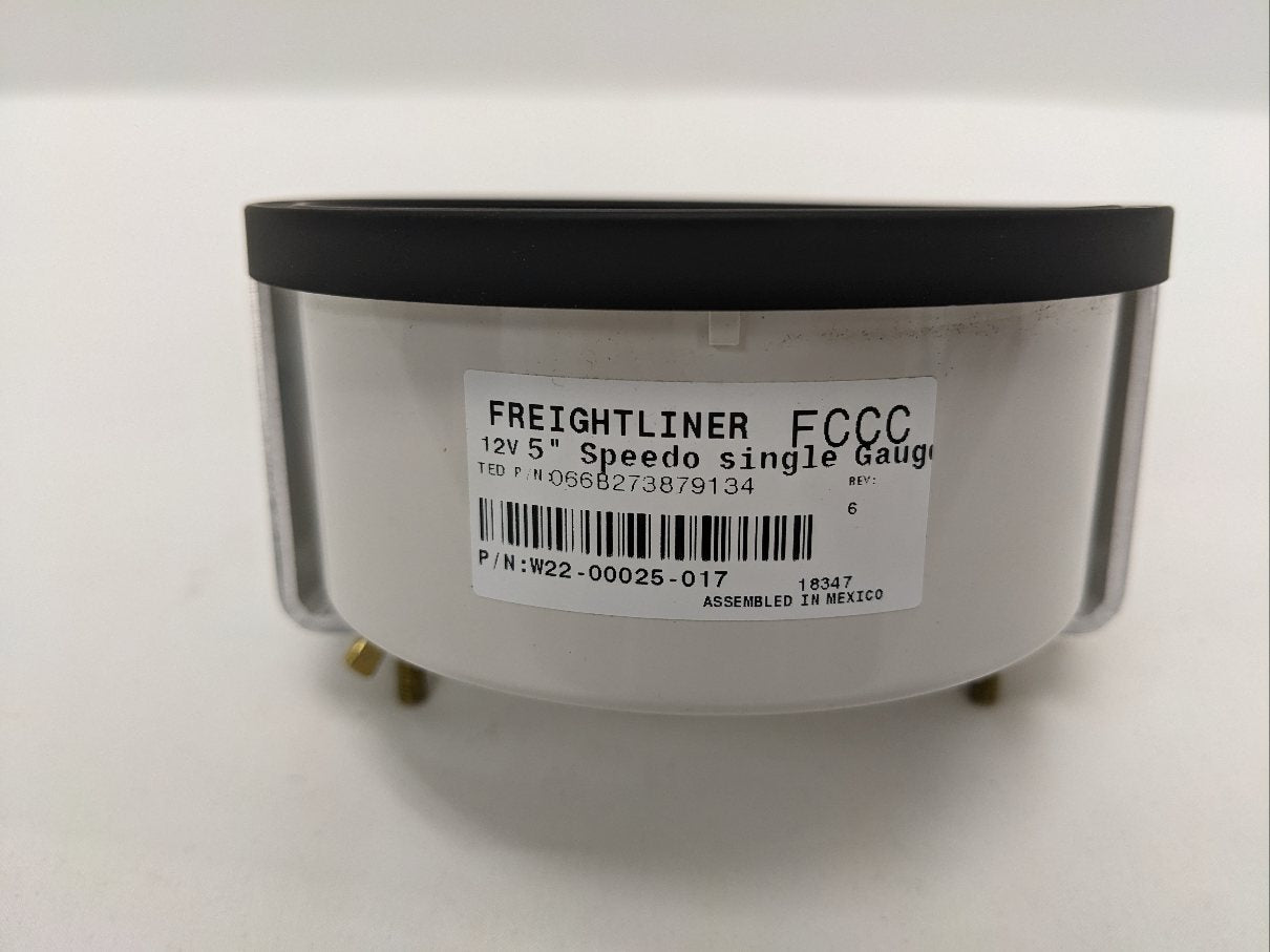 Freightliner 5" Speedometer Gauge w/o Odometer - P/N  W22-00025-017 (6741313028182)
