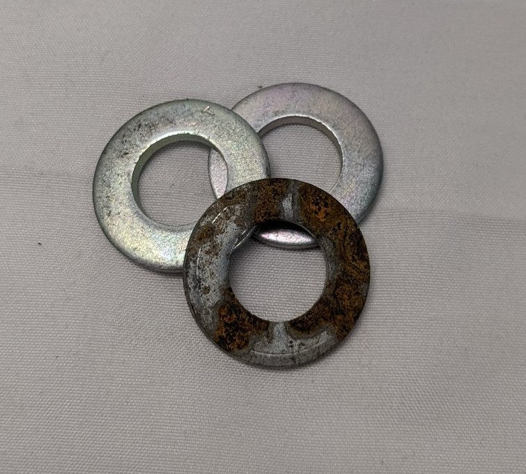 *Lot of 100* 1/2" x 1-1/16" x 1/8" Zinc Plated Steel Washers