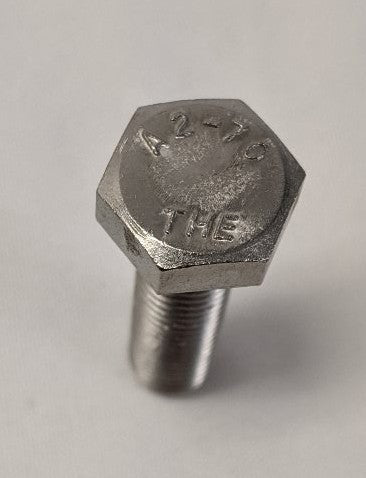 M8-1.25 x 30mm Stainless Steel Hex Bolts - A2-70, Fully Threaded, Lot of 50