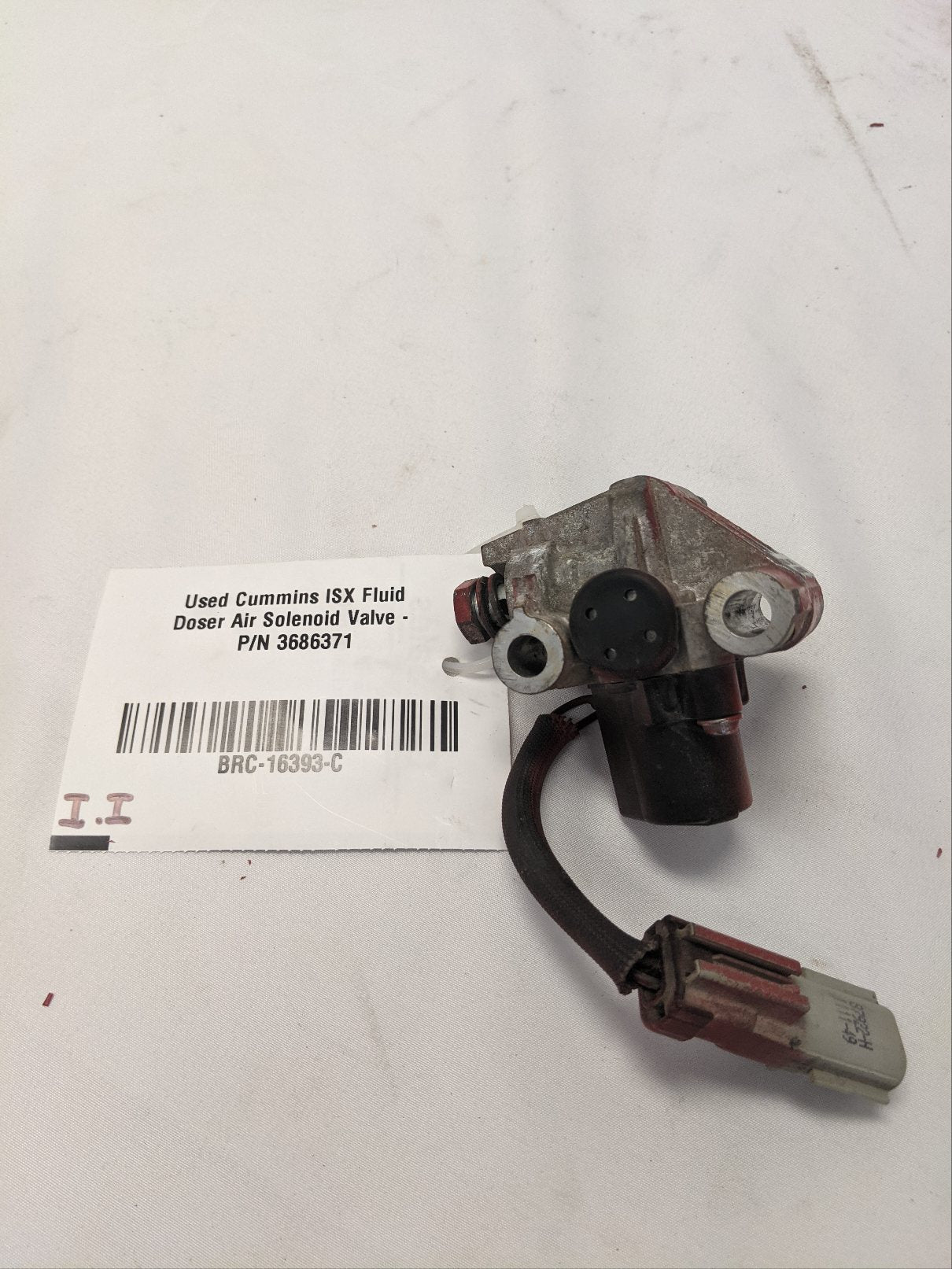 Used Cummins ISX Fluid Doser Air Solenoid Valve - P/N 3686371
