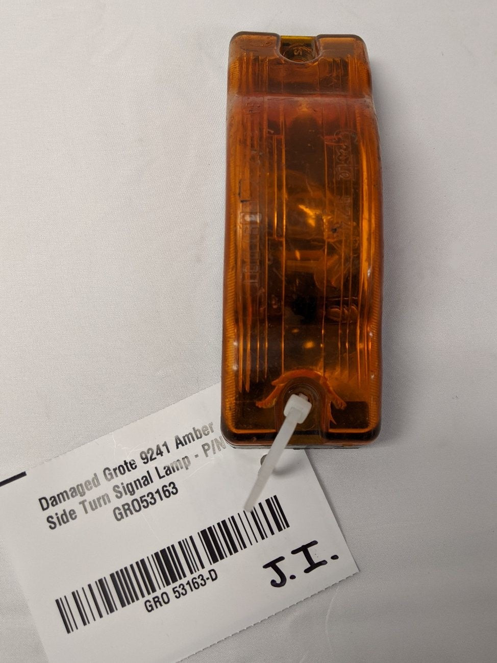 Damaged Grote 9241 Amber Side Turn Signal Lamp - P/N GRO53163